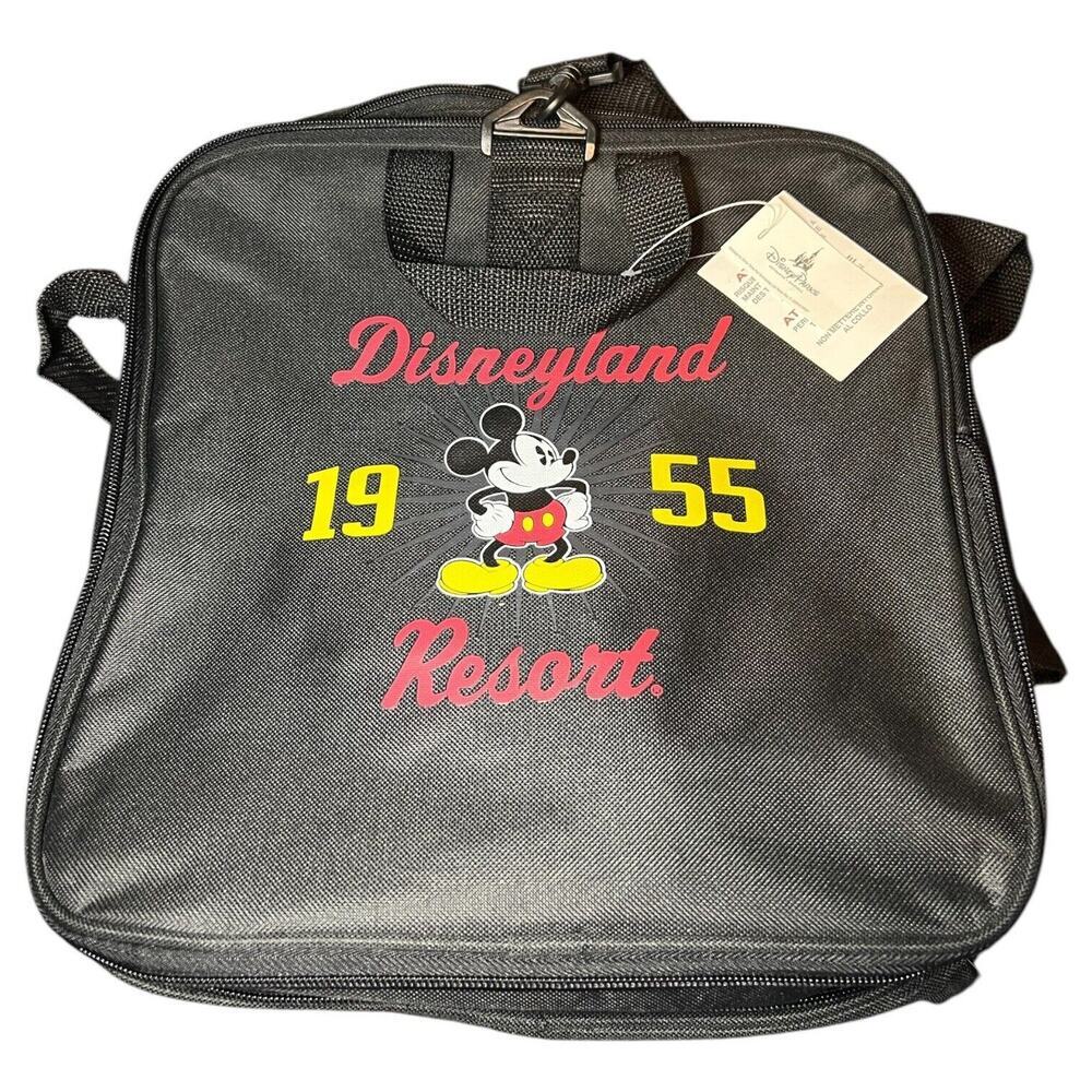 NWT Disneyland Resort‎ 1955 Mickey Mouse Black Collapsible Duffle Travel Gym Bag